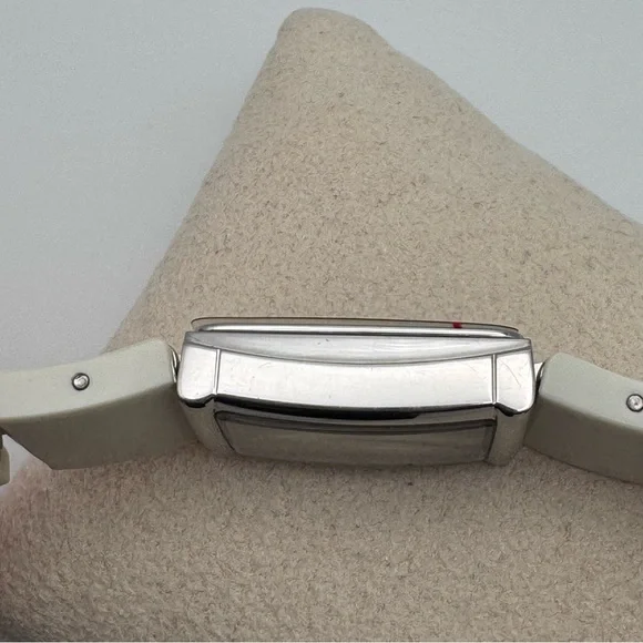 Fossil ES2050 MOP Dial White Ceramic Stainless Steel Link Watch